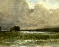 Jean-Baptiste-Camille Corot - The Marsh at Arleux